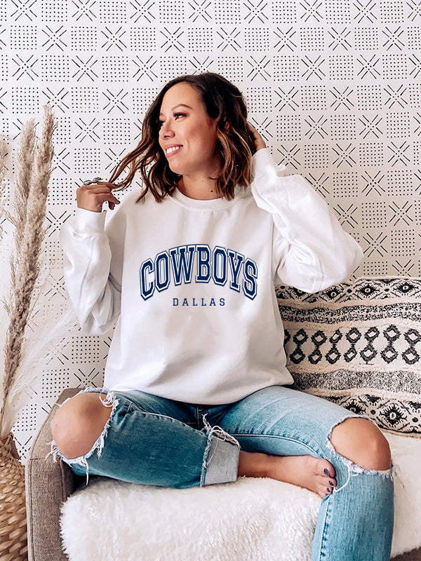 Ladies Dallas Cowboys Crewneck Sweatshirts – Supodon